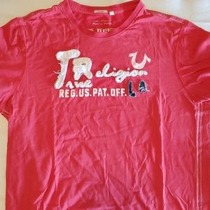 True Religion red t-shirt